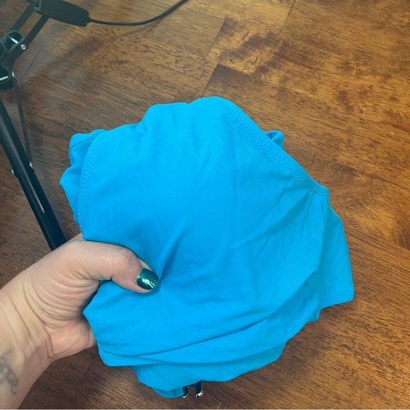 NWT Blooming Jelly bright blue 2 piece swimsuit size XL - Picture 7 of 7